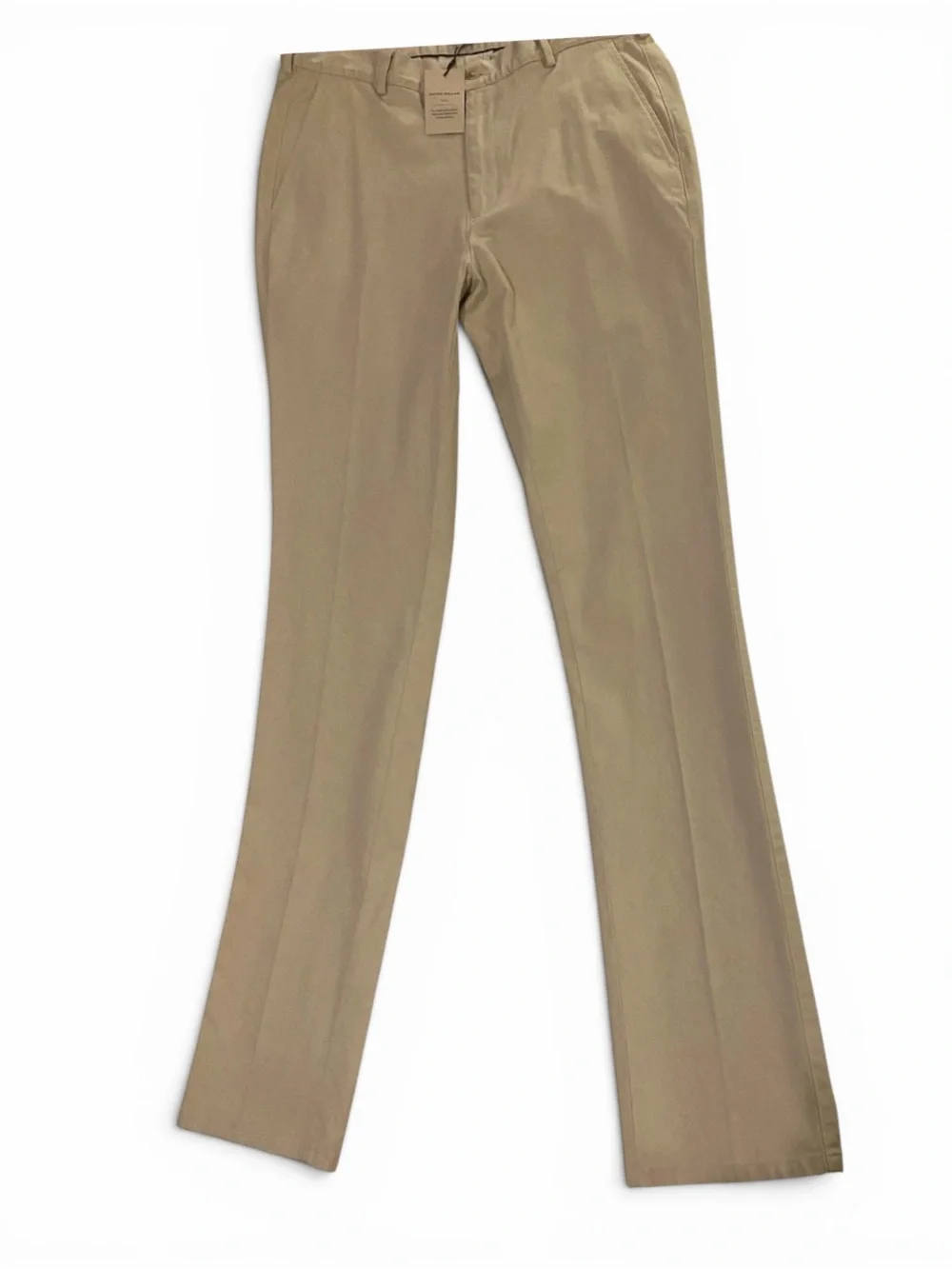 Peter Millar Men's Dress Pants 34x35 Khaki Golf Chino Flat-Front NWT New $175